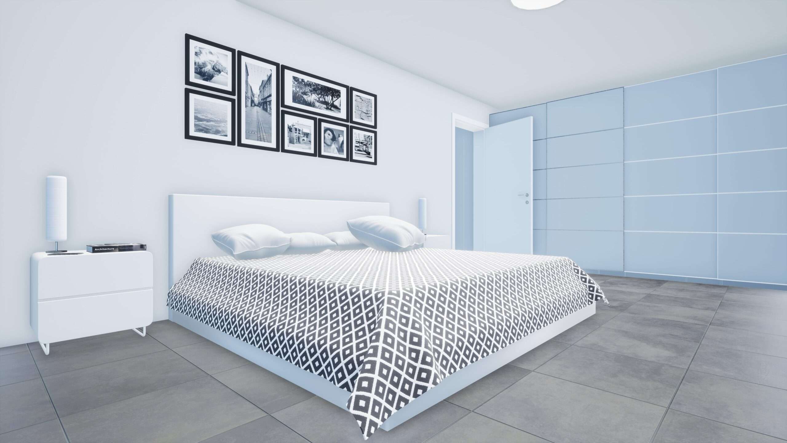 Rendergrafik Innenansicht Schlafzimmer Halberstadt